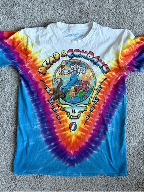 Dead & Company The Final Tour 2023 tie-dye Medium 19.75” x 27”